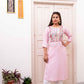 Pink Embroidery Kurta