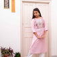 Pink Embroidery Kurta