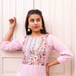 Pink Embroidery Kurta