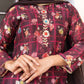 Gota Chanderi Floral Kurta With Dupatta