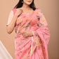 Pure Organza Floral Saree with Blouse