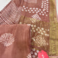 Chinnon Saree With Self Zari Border-With Blouse