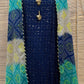 Blue Cotton Sequins Suit Set