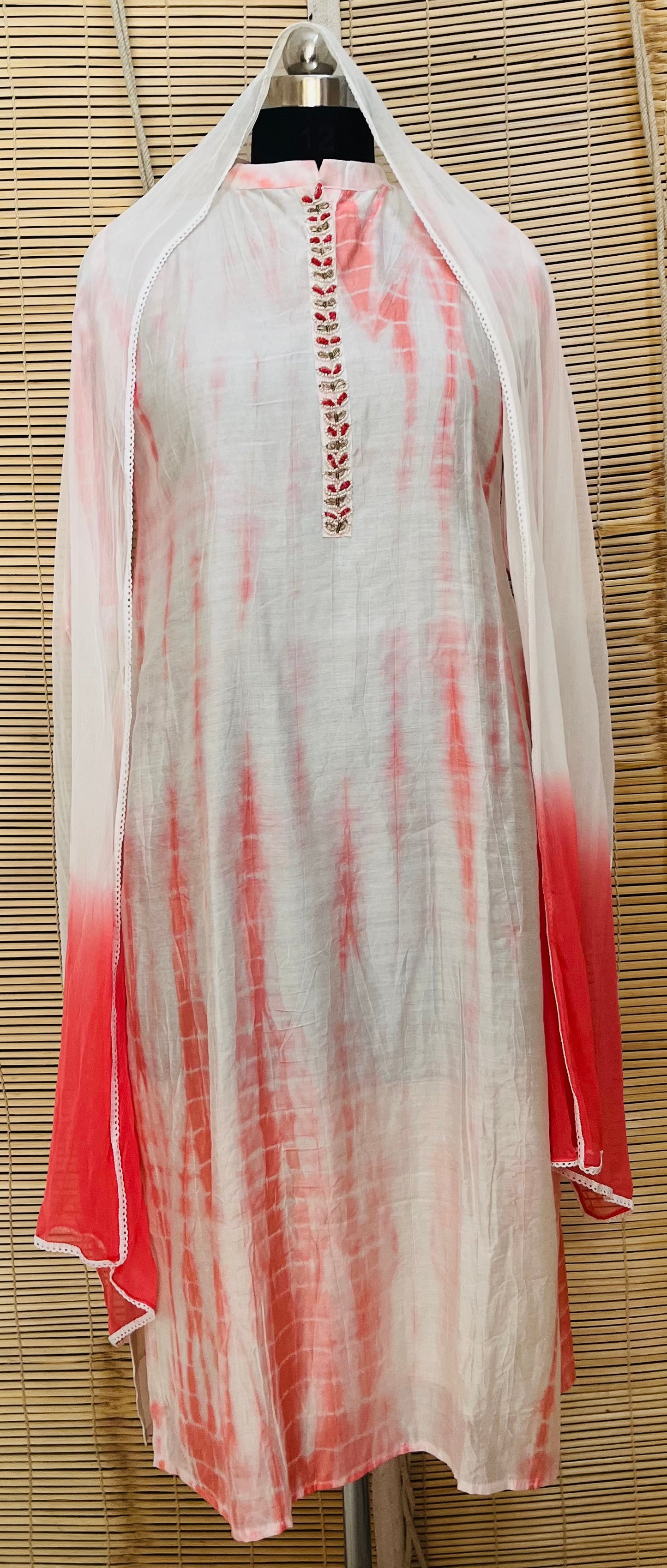 Chanderi Tie Dye Suit Set