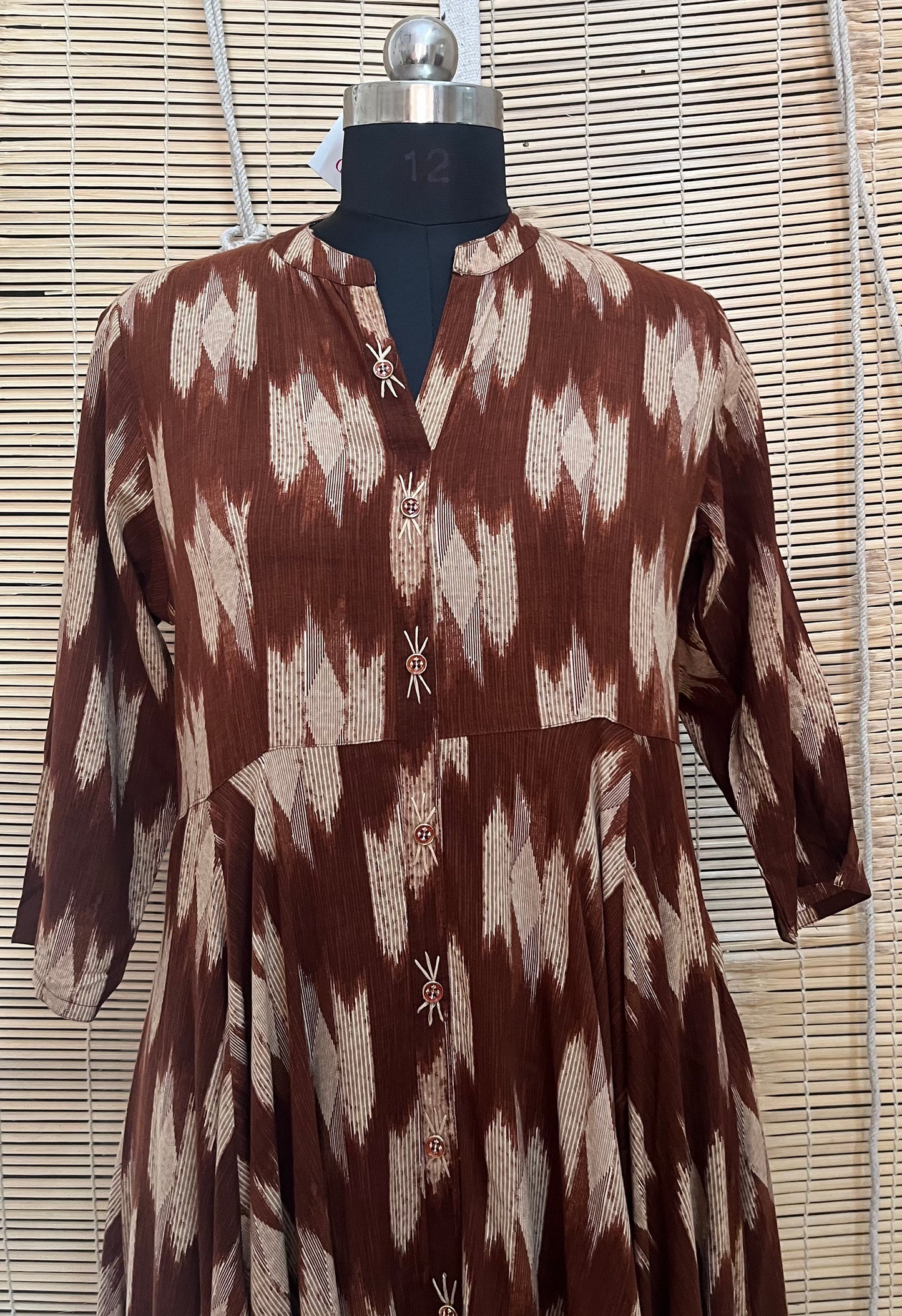 Ikat Flared Dress