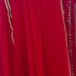 Red Cotton Silk Kurta And Dupatta