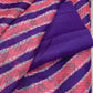 Pure Tussar Lehariya Saree With Hand Block Print-With Blouse