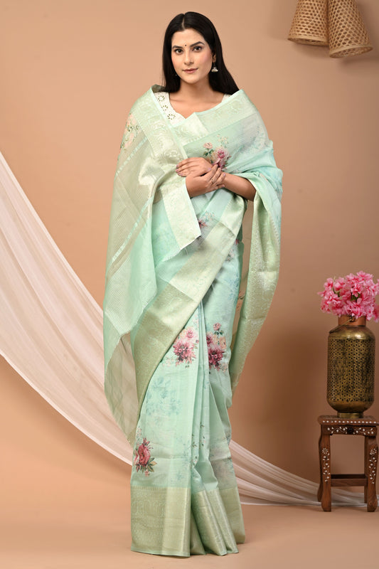 Pure Kota Silk Saree with Blouse