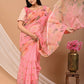 Pure Organza Floral Saree with Blouse