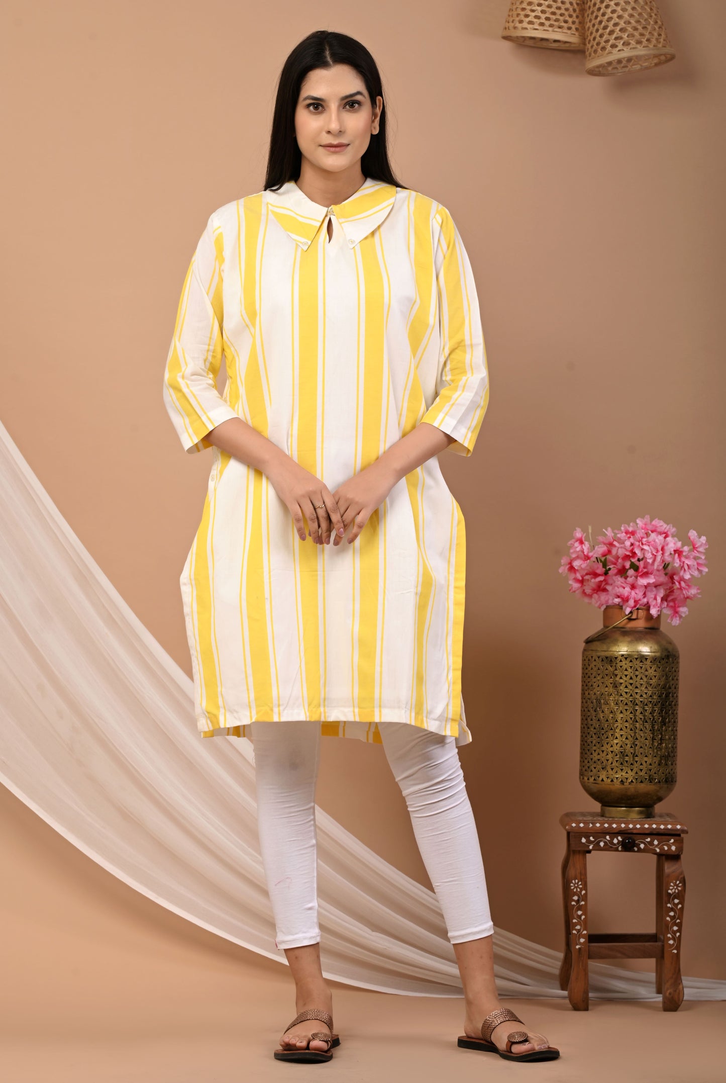 Cotton Striped Kurti