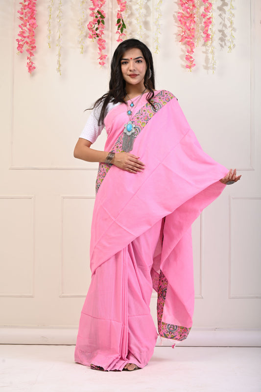 Pure Khadi Handloom Saree With Blouse